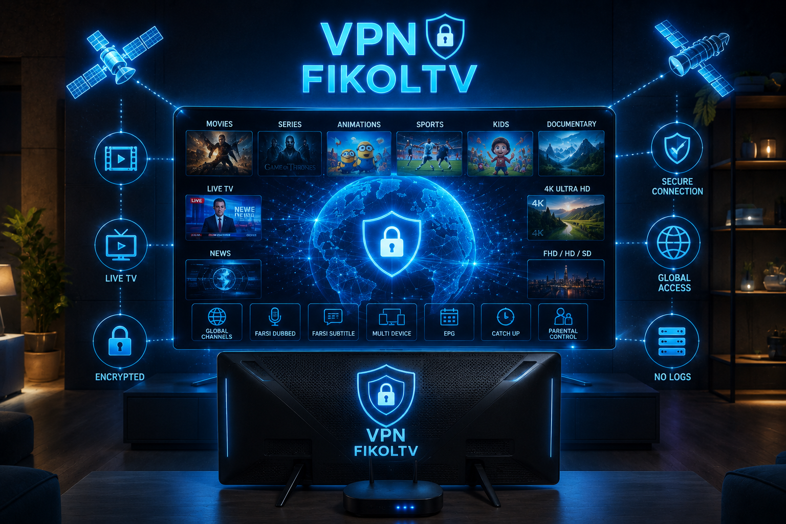 VPN داخلی Fikol TV Golden